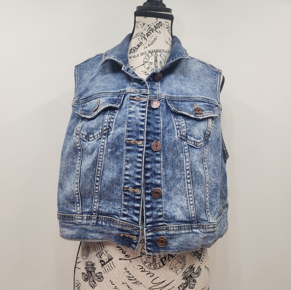torrid Light Wash Denim Vest